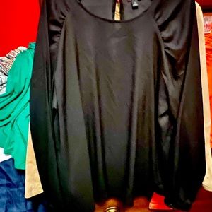 Chico’s black silky dressy blouse.